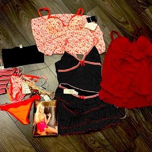 New with tags, lot of lingerie - teddies, panties and a bralette. NWTs
